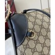 Borse Firmate Replica a tracolla media Gucci serie GG Emblem 815216 Nera