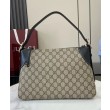 Borse Firmate Replica a tracolla media Gucci serie GG Emblem 815216 Nera