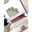 Borsa Chanel 25A Mini/Piccola Flap con Catena Dorata AS2649 AS2615 Bianco