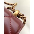 Borsa Replica 1:1 Chanel 25A Mini/Piccola Flap con Catena Dorata AS2649 AS2615 Bordeaux