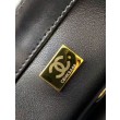 Replica Perfetta Chanel 25A Mini/Piccola Flap con Catena Dorata AS2649 AS2615 Nero