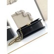 Replica Perfetta Chanel 25A Mini/Piccola Flap con Catena Dorata AS2649 AS2615 Nero