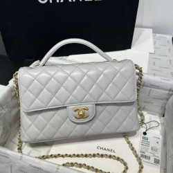 Borse Replica Chanel 25P con patta e manico superiore AS5356 Beige