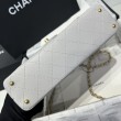 Borse Replica Chanel 25P con patta e manico superiore AS5356 Beige