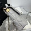 Borse Replica Chanel 25P con patta e manico superiore AS5356 Beige