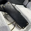 Borsa Chanel 25P con patta e manico superiore AS5356 Nera