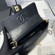 Borsa Chanel 25P con patta e manico superiore AS5356 Nera