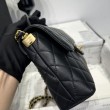 Borsa Chanel 25P con patta e manico superiore AS5356 Nera