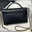 Borsa Chanel 25P con patta e manico superiore AS5356 Nera