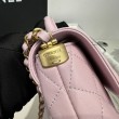 Borsa Replica 1:1 Chanel 25P con patta e manico superiore AS5356 Rosa
