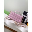 Borsa Chanel 25P Mini con patta e manico superiore AS5354 Beige