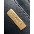 Borsa Chanel 25P Mini con patta e manico superiore AS5354 Nero