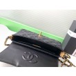 Borsa Chanel 25P Mini con patta e manico superiore AS5354 Nero