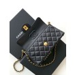 Borsa Chanel 25P Mini con patta e manico superiore AS5354 Nero