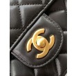 Borsa Chanel 25P Mini con patta e manico superiore AS5354 Nero