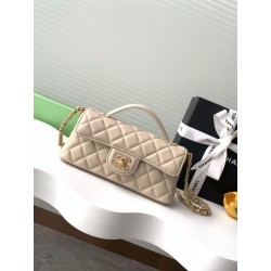 Bora Pari all'originale replica Chanel 25P Mini Flap con Manico Superiore AS5354 Rosa