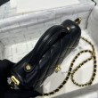Borsa Chanel 25P piccola con patta e manico superiore AS5355 Nera