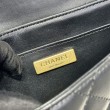 Borsa Chanel 25P piccola con patta e manico superiore AS5355 Nera