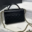 Borsa Chanel 25P piccola con patta e manico superiore AS5355 Nera