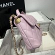 Borse Firmate Replica Chanel 25P piccola con patta e manico superiore AS5355 Rosa