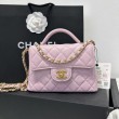 Borse Firmate Replica Chanel 25P piccola con patta e manico superiore AS5355 Rosa