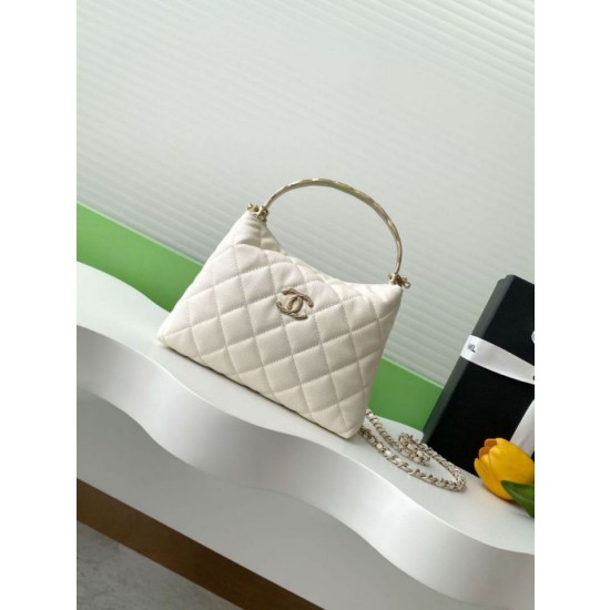 Borsa Chanel 25S Edizione Limitata Vanity Case con Manico Superiore AP4591 Beige