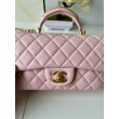 Borsa Chanel 25SS Mini Flap Vintage con Manico Superiore AS2431 Rosa
