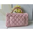Borsa Chanel 25SS Mini Flap Vintage con Manico Superiore AS2431 Rosa