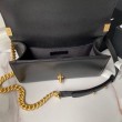 Borsa Chanel Boy Flap Classic A67086 in pelle di vitello martellata con finiture in oro opaco nera