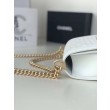 Borsa Chanel Boy Flap Classic A67086 Pelle di vitello granata hardware oro/argento bianca