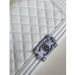 Borsa Chanel Boy Flap Classic A67086 Pelle di vitello granata hardware oro/argento bianca