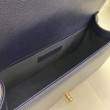 Borsa Chanel Boy Flap Classic A67086 Pelle di vitello granata hardware oro/argento blu