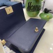 Borsa Chanel Boy Flap Classic A67086 Pelle di vitello granata hardware oro/argento blu
