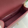 Borsa Chanel Boy Flap Classic A67086 Pelle di vitello granata hardware oro/argento bordeaux