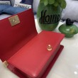Borsa Chanel Boy Flap Classic A67086 Pelle di vitello granata hardware oro/argento rossa