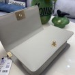 Borsa Replica 1:1 Chanel Boy Flap Classic A67086 Pelle di vitello granata hardware oro grigio