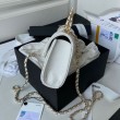 Borsa Chanel Kelly Dark Horse con Manico Lungo AP3238 Bianco