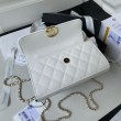 Borsa Chanel Kelly Dark Horse con Manico Lungo AP3238 Bianco