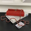 Borsa Chanel Kelly Dark Horse con manico lungo AP3238 Rosso