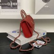 Borsa Chanel Kelly Dark Horse con manico lungo AP3238 Rosso
