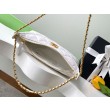 Qualità superiore replica hobo Chanel 25S AS5528 Oro Bianco Metallizzato