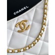 Qualità superiore replica hobo Chanel 25S AS5528 Oro Bianco Metallizzato