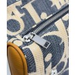 Borsa Saddle Dior Dior Oblique denim jacquard Blu