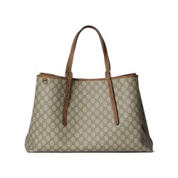 Borsa tote oversize Gucci GG Emblem Series 815212 Caffè