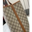 Borsa tote oversize Gucci GG Emblem Series 815212 Caffè