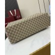 Borsa tote oversize Gucci GG Emblem Series 815212 Caffè