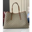 Borsa tote oversize Gucci GG Emblem Series 815212 Caffè