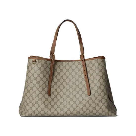Borsa tote oversize Gucci GG Emblem Series 815212 Caffè