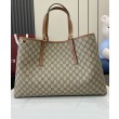 Borsa tote oversize Gucci GG Emblem Series 815212 Caffè