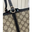 Bora Pari all'originale replica tote oversize Gucci GG Emblem Series 815212 Nero